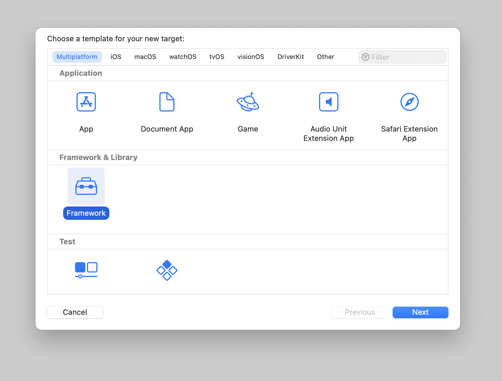 Framework Target